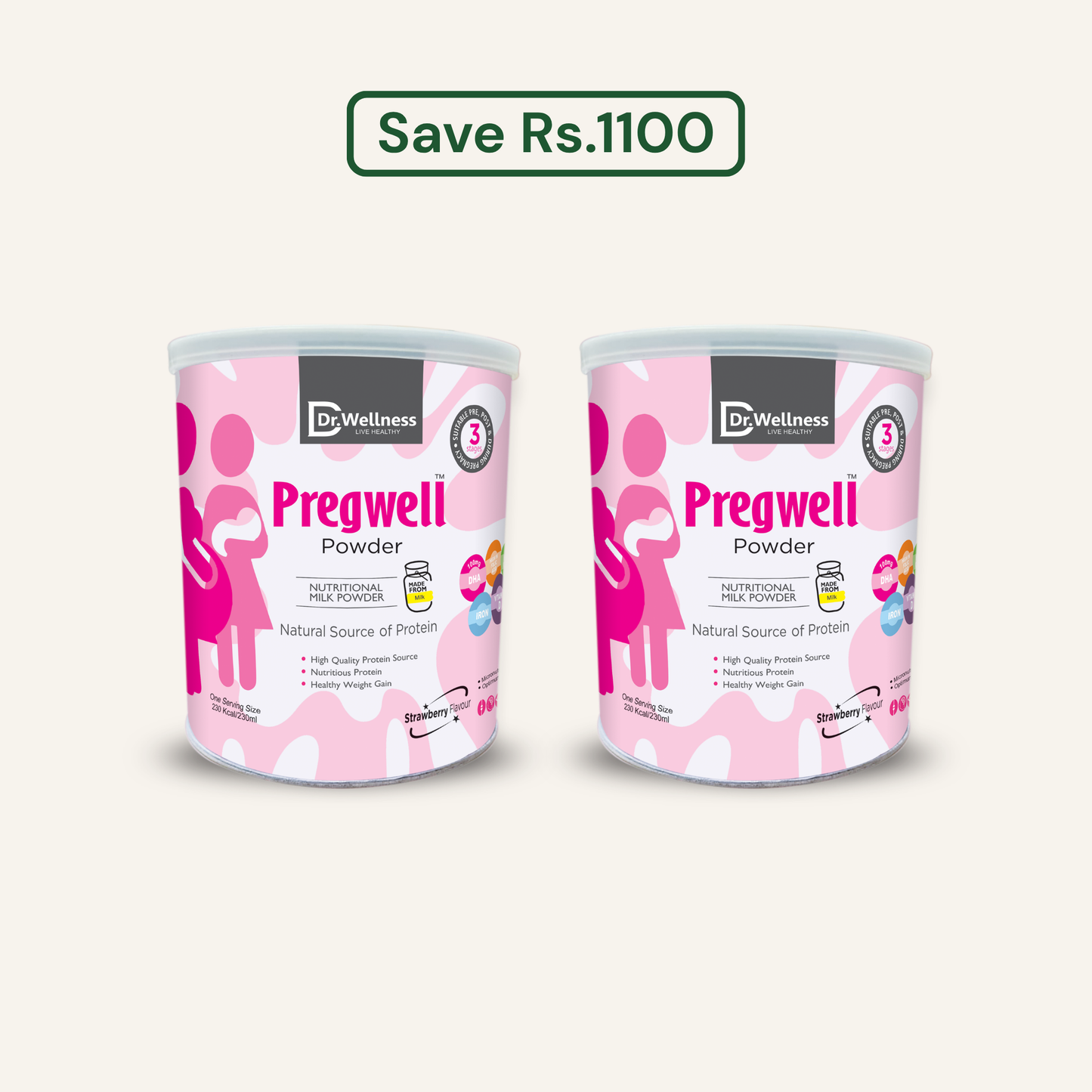 Pregwell Powder (Pack of 2)